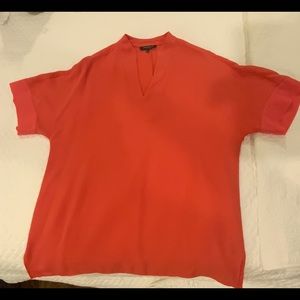 LAFAYETTE 148 NEW YORK CORAL TUNIC LG